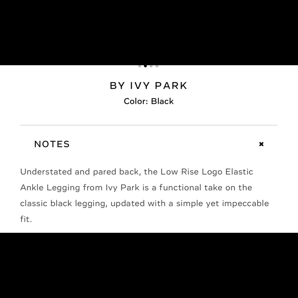 IVY PARK LOGO STRIPE YOGA LEGGINGS NWT XS&S - Picture 6 of 6